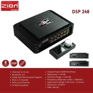 7395บาท DSP 4in 8Out BLUETOOTH EQ31BAND Amp 50x4Ch ปรับจูนจากโน้ตบุ๊ค พร้อมจอคอนโทรล