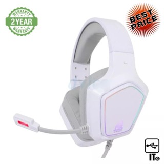 HEADSET (7.1) SIGNO E-SPORT HP-832 STRIKER RGB WHITE ประกัน 2Y หูฟัง หูฟังเกมมิ่ง หูฟังเล่นเกม เฮดเซ็ท