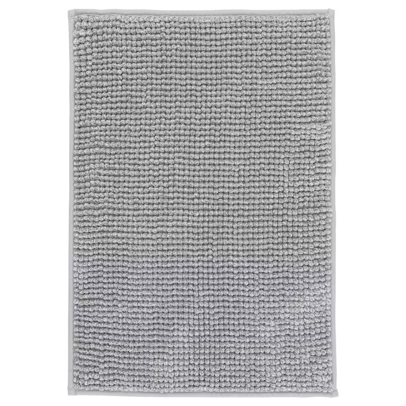 TOFTBO ทอฟท์บู พรมเช็ดเท้า, เทา-ขาว สีเทา, 40x60 ซม.