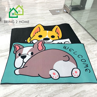 Bring2Home : พรมเช็ดเท้า พรมปูพื้นลายการ์ตูน กันลื่น พื้นนุ่ม