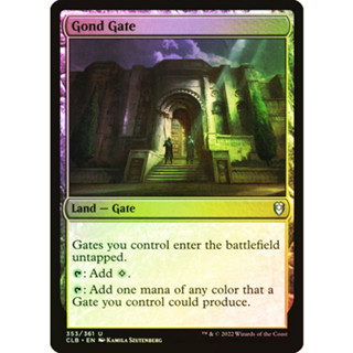 [MTG] Gond Gate [CLB] [LAND] [COMMON] [FOIL] [ENG] (การ์ดเมจิค / Magic the Gathering)