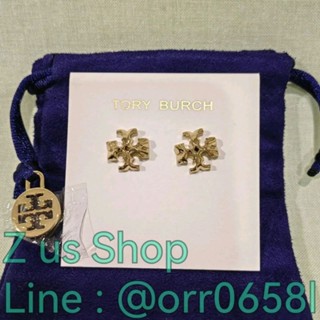 พรีฯ TORY BURCH Roxanne Stud Earrings /gold, silver.