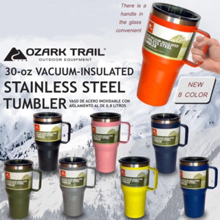 Ozark trail 30oz tumbler Handle แก้วเก็บความเย็น แก้วน้ำสแตนเลส เก็บอุณหภูมิ ร้อน-เย็น มีหูจับ