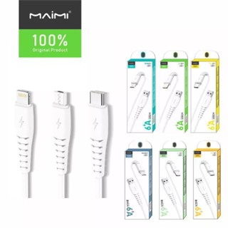 สาย USB Miami รุ่น x39 micro type c ip สายยาว1m