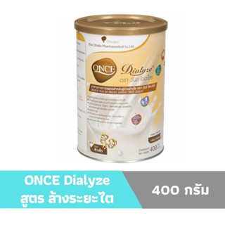 ONCE Dialyze 400g อาหารทางการแพทย์สำหรับผู้ป่วยล้างไต (สูตรระยะล้างไต) กลิ่นวานิลลา