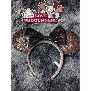 🎀 Tokyo Disney Resort Minnie Head Band 🎀 ที่คาดผม มินนี่เม้าส์ โบว์ใหญ่ ประดับเลื่อม สีน้ำตาล ดำ สวยมากๆ 🎀