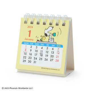 [Direct from Japan] Desk Top Calendar 2024 / Sanrio Snoopy Ring mini Calendar Japan NEW