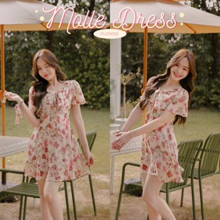 DR0310 LABELLE รุ่น Molly Flower Dress เดรสสั้น