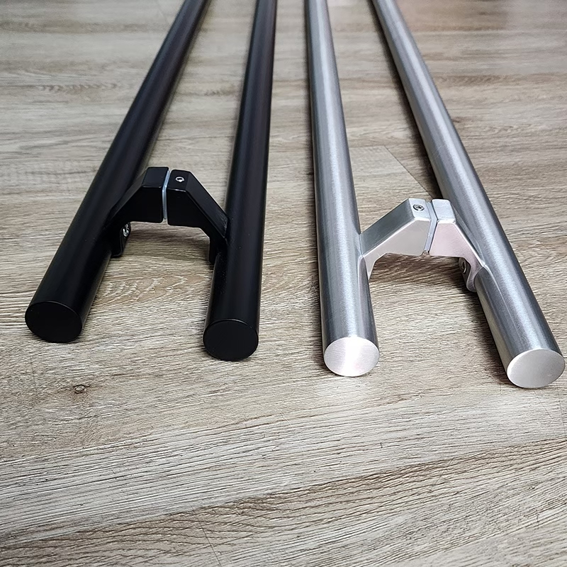 🔸 มือจับประตูสแตนเลส SUS304 สีดำด้าน ยาว 100, 120 cm. #RB​ 5003-BL - รูปที่ 3