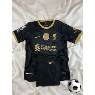 ชุดบอล LIV (Black) เสื้อบอลและกางเกงบอลผู้ชาย ปี 2023-2024 ใหม่ล่าสุด