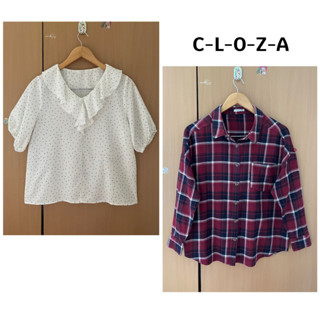 เสื้อเชิ้ตแบรนด์ C-O-L-Z-Aแท้💯%มือสอง⬇️รายละเอียดเพิ่มเติมด้านล่างค่ะ