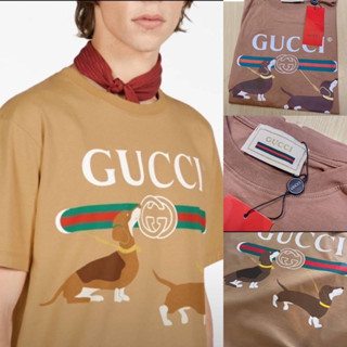 GUCCI T-SHIRT UNISEX 🤎 เสื้อยืด Gucci 🏷️Hiend 1:1 cotton 💯 ร้านค้าจัดส่งไว