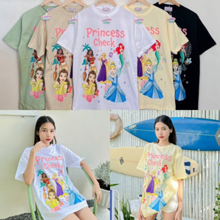 เสื้อยืดOversize ลายPrincess Check