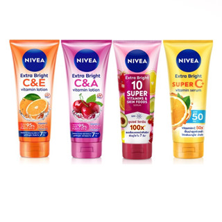 Nivea Extra Bright Super C+ Vitamin Serum SPF50 PA+++ นีเวียเอ็กซ์ตร้าไบร์ท ซุปเปอร์ วิตามินซี+ เซรั่ม SPF 50 PA +