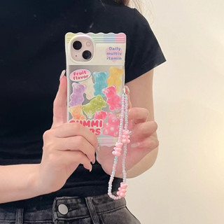 🎁ส่งของขวัญ🎁เคสไอโฟน 11 13 12 Pro Max ลูกอม หมี เคส for ไอโฟน14 pro max soft case Iphone