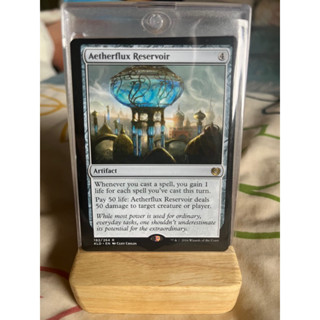 การ์ด MTG Aetherflux Reservoir Artifact Magic the gathering EDH รุ่น AER สภาพ Nm