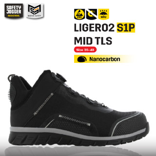 [ของแท้พร้อมส่ง] Safety Jogger รุ่น LIGERO2 S1P MID TLS รองเท้าเซฟตี้หุ้มข้อ หัวนาโนคาร์บอน แผ่นใยกันทะลุ เบาพิเศษ