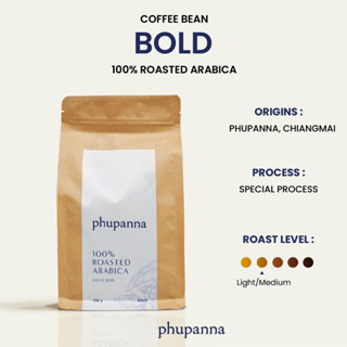 กาแฟคั่วกลางค่อนเข้ม(Medium Roast) สูตร BOLD 250 กรัม / Arabica100%