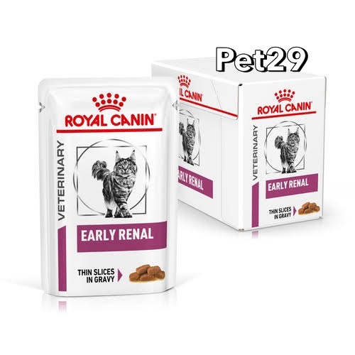 Royal Canin Early Renal Pouch อาหารเปียกแมวโรคไต ยกกล่อง