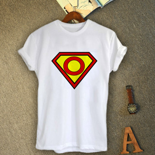 เสื้อยืดอักษรภาษาอังกฤษ ตัว O Superman