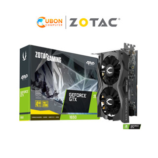 การ์ดจอ VGA ZOTAC GTX1650 AMP CORE 4GB DDR6 128bit - (ZT-T16520J-10L) ประกันศูนย์ 3 ปี