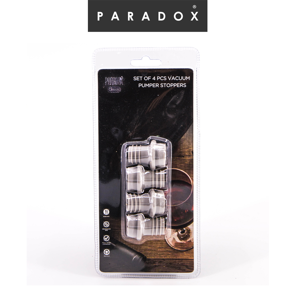 Paradox : จุกยางปิดขวดไวน์ 4 ชิ้น 4 pcs Check Valve Stopper