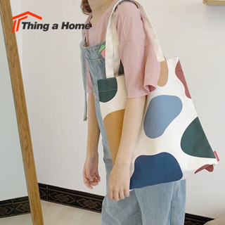 Thing a Home กระเป๋าผ้า กระเป๋าสะพาย ผ้าแคนวาส สไตล์มินิมอลเกาหลี