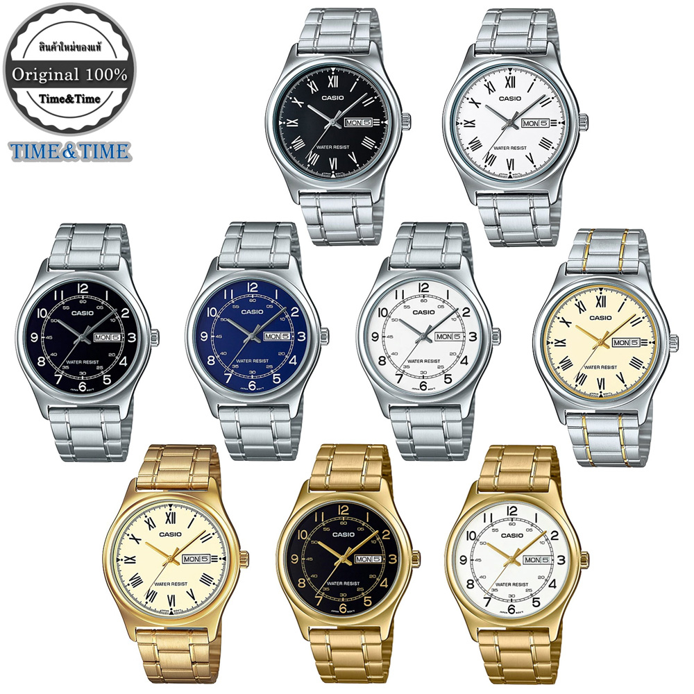 Casio Standard นาฬิกาข้อมือผู้ชาย รุ่น MTP-V006, MTP-V006D, MTP-V006SG, MTP-V006G