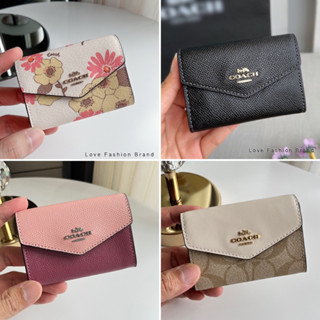 ✨ของแท้100%✨CH202 กระเป๋าใส่บัตร Flap Card Case In Signature Canvas ch487 CH203 CJ587