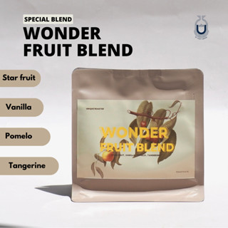 ืเมล็ดกาเเฟคั่วอ่อน - วันเดอร์ฟรุ๊ตเบลนด์ Wonder Fruit Blend กาเเฟเบลนด์พิเศษ Special Blend (100g.)