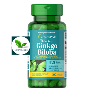 Puritans Pride Ginkgo Biloba Standardized Extract 120 mg / 100 Capsules