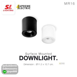 ดาวน์ไลท์ติดลอย สามารถถอดหน้าและปรับองศาการให้แสงได้ รุ่น SL-3-554 Surface Mounted Downlight ร้าน Supremeelectric