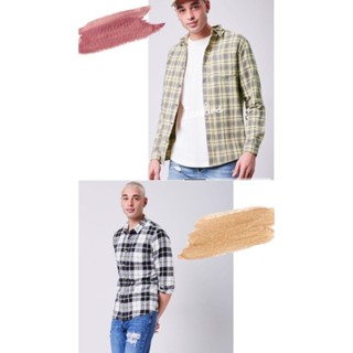 Flannel Shirt 100%cotton เชิ้ตชาย แบรนด์ Forever21 ผ้าฝ้ายคอตตอน