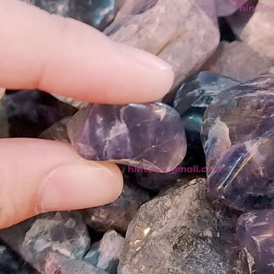 อเมทิสดิบบราซิล (สุ่ม) 1ชิ้น หนักไม่เกิน 20 กรัม ของขวัญ ปีใหม่ แก้ชง เสริมดวงชะตา