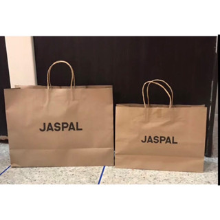 ✅[แพ็ค 2 ]ถุงกระดาษแบรนด์เนม JASPAL ถุงกระดาษ