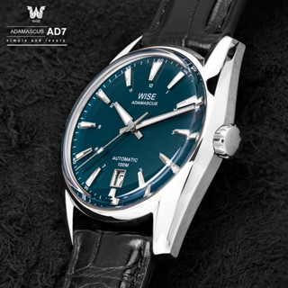 ใหม่! WISE Adamascus AD7 Stainless Steel 904L นาฬิกาข้อมือ Set สายหนัง (เลือกชนิดสายได้)