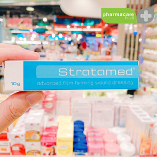 Stratamed (หลอดฟ้า) | เจลทาแผล แผลเป็นผ่าตัด แผลจากศัลยกรรม  10 กรัม