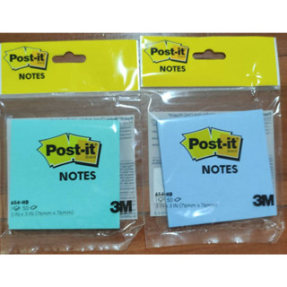 กระดาษโพสอิท post it 3M 654-HB ขนาด3*3 นิ้ว 50 แผ่น สีพาสเทลมีกาวในตัว ***ส่งด่วนเคอรี่