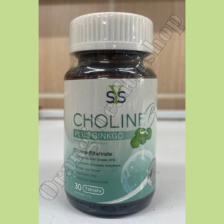 SYS Choline B Plus Ginkgo ผลิตภัณฑ์อาหารเสริมใบแปะก๊วย โคลีน ข่วยเรื่องความจำ ชะลอความเสื่อมของสมอง