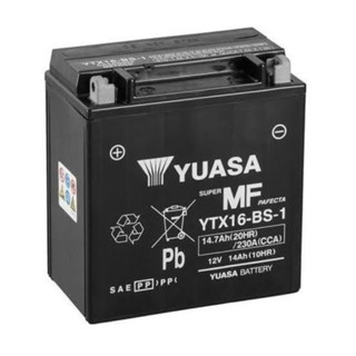 แบตเตอรี่ YTX16 bs14.7 A battery for สำหรับ THIUMPH: TIGER 800 KAWASAKI: ZR1100, VN1700 Voyager, Nomad, Vaquero SUZUKI