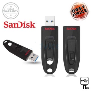 32GB SanDisk CRUZER ULTRA (SDCZ48) USB 3.0 แฟลชไดร์ฟ ประกัน 5Y Blue/Black