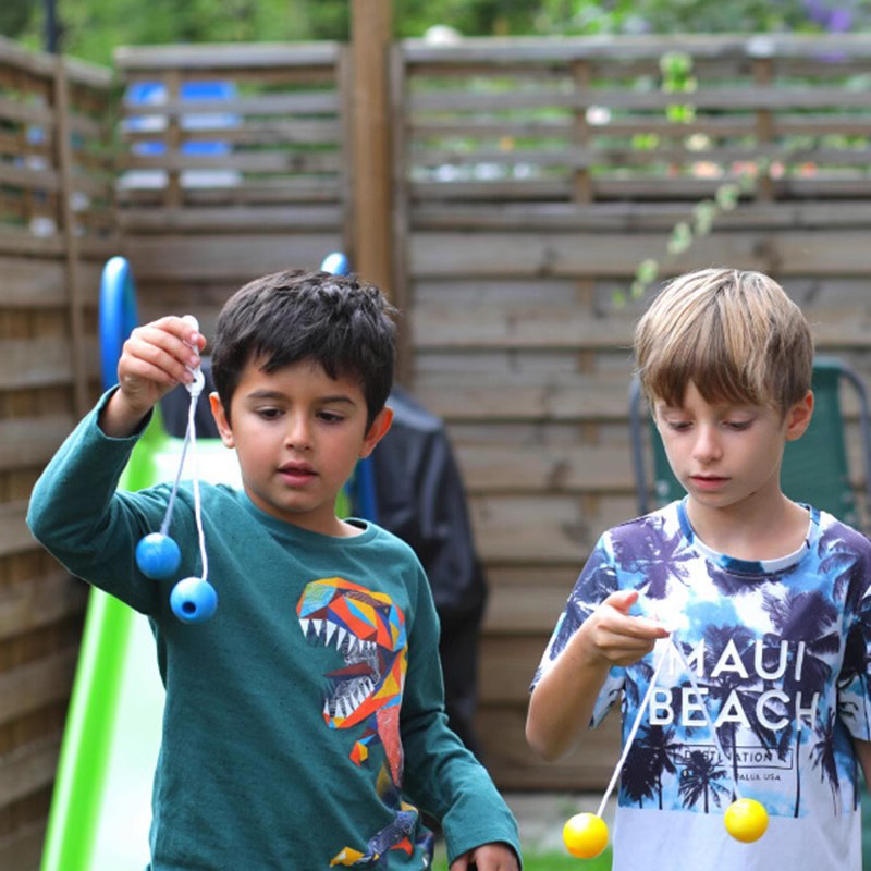 จัดส่งที่กรุงเทพ สีสุ่ม Lato Lato 4 ซม ลูกบอลไวรัส ขนาด ลูกลาโต้ลาโต้ ของเล่นสําหรับเด็ก J027 - รูปที่ 2