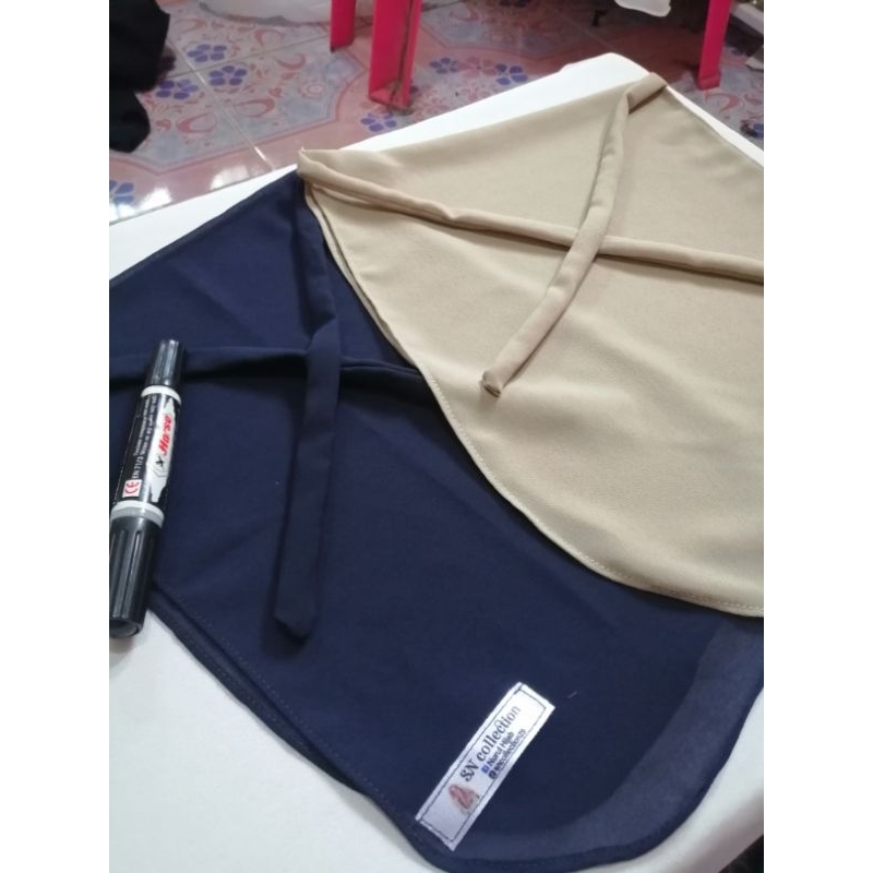 ผ้าปิด​หน้า​ชีฟอง​มุุมโค้ง​