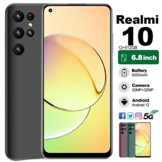 realmi10.Pro Plus ของแท้  โทรศัพท์มือถือรองรับ2017มแรม16 รอม512 รับประกันร้าน1ปี