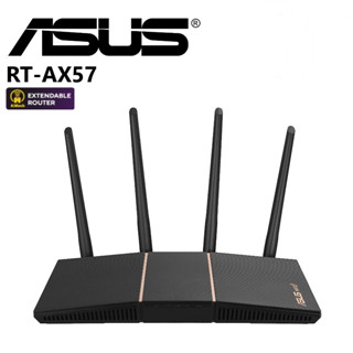 ASUS (RT-AX57) AX3000 Dual Band WiFi 6 Extendable Router Gaming &amp; Streaming, Smart Home