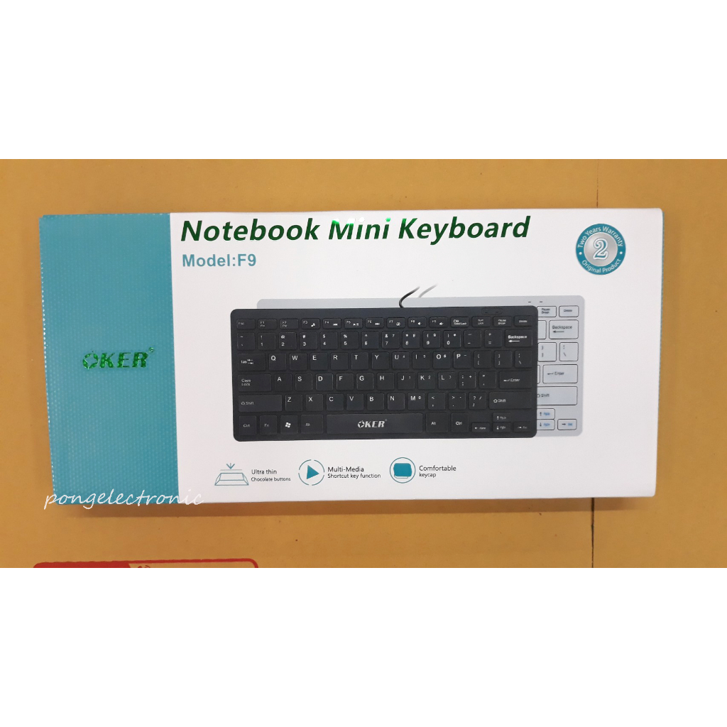 mini keyboard มินิคีย์บอร์ด oker Model F9