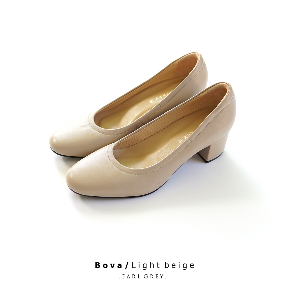 EARL GREY รองเท้าหนังแกะแท้ หนังนิ่ม พื้นนุ่ม มีซัพพอร์ต รุ่น Bova in Light beige ราคา ถูกที่สุด ดีลบีเคเค แกลเลอรีภาพที่ 2