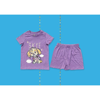 ✅ [2-3Y] Paw Patrol T-Shirt And Shorts Set เสื้อยืด และกางเกง พอล พาโทรล สกาย