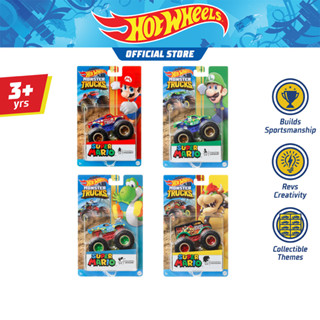 Hot Wheels Monster Trucks 1:64 Entertainment Themed Assortment ฮอตวีล มอนสเตอร์ทรัคส์ รถตัวละครขนาด 1:64 (HJG41(956B)