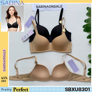 รหัส SBXU8301 Sabina ซาบีน่า เสื้อชั้นใน Invisible Wire (ไม่มีโครง) รหัส SBXU8301BK สีดำ, SBXU8301CD สีเนื้อ